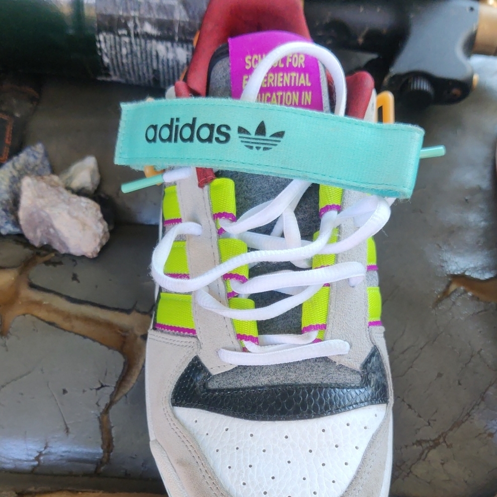 Adidas Teal Strap Multicolor Sneakers